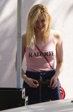 ELLE FANNING Out and About in Toluca Lake 10/10/2015