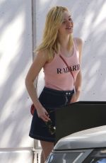 ELLE FANNING Out and About in Toluca Lake 10/10/2015