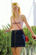 ELLE FANNING Out and About in Toluca Lake 10/10/2015