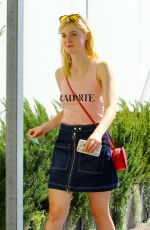 ELLE FANNING Out and About in Toluca Lake 10/10/2015