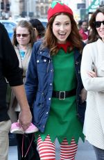 ELLIE KEMPER and TINA FEY on the Set of Unbreakable Kimmy Schmidt in New York 10/13/2015