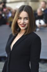 EMILIA CLARKE at Christian Dior Fashion Show in Paris 10/02/2015