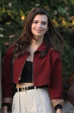 EMILY RATAJKOWSKI on the Set of Cruise in New York 10/20/2015