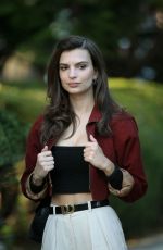 EMILY RATAJKOWSKI on the Set of Cruise in New York 10/20/2015