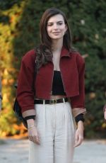EMILY RATAJKOWSKI on the Set of Cruise in New York 10/20/2015