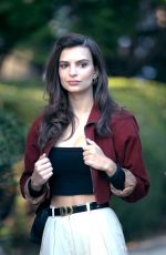 EMILY RATAJKOWSKI on the Set of Cruise in New York 10/20/2015