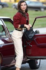 EMILY RATAJKOWSKI on the Set of Cruise in New York 10/20/2015