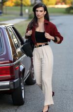 EMILY RATAJKOWSKI on the Set of Cruise in New York 10/20/2015