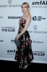 EMMA ROBERTS at amfAR