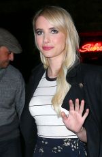 EMMA ROBERTS Leaves Teen Vogue Party in New York 10/23/2015