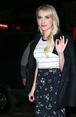 EMMA ROBERTS Leaves Teen Vogue Party in New York 10/23/2015