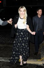 EMMA ROBERTS Leaves Teen Vogue Party in New York 10/23/2015