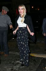 EMMA ROBERTS Leaves Teen Vogue Party in New York 10/23/2015