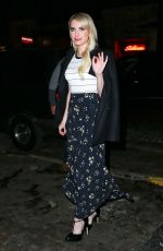 EMMA ROBERTS Leaves Teen Vogue Party in New York 10/23/2015