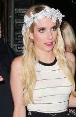 EMMA ROBERTS Leaves Teen Vogue Party in New York 10/23/2015