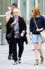 EMMA STONE and Her Mother Krista Out in Hollywood 10/18/2015
