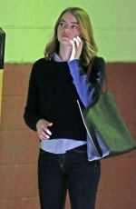 EMMA STONE at La La Land Set in Los Angeles 10/07/2015