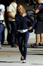 EMMA STONE at La La Land Set in Los Angeles 10/07/2015