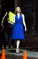 EMMA STONE on the Set of La La Land in Hollywood 10/23/2015 – HawtCelebs