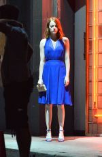 EMMA STONE on the Set of La La Land in Hollywood 10/23/2015 – HawtCelebs