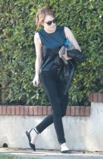 EMMA STONE Out and About in Los Angeles 10/11/2015