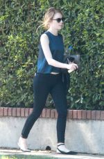 EMMA STONE Out and About in Los Angeles 10/11/2015