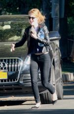 EMMA STONE Out and About in Los Angeles 10/11/2015