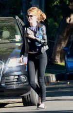 EMMA STONE Out and About in Los Angeles 10/11/2015