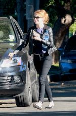 EMMA STONE Out and About in Los Angeles 10/11/2015
