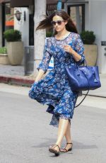 EMMY ROSSUM Out and About in Beverly Hills 10/14/2015