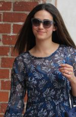 EMMY ROSSUM Out and About in Beverly Hills 10/14/2015