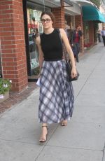 EMMY ROSSUM Out and About in Beverly Hills 10/27/2015