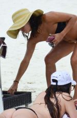 EVA LONGORIA in Bikini At a Beach in Cancun 10/11/2015