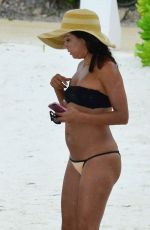 EVA LONGORIA in Bikini At a Beach in Cancun 10/11/2015