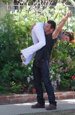 EVA LONGORIA on the Set of Hot and Bothered in Los Angeles 10/01/2015