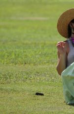 EVANGELINE LILLY in Bikini at a Park in Hawaii 10/22/2015