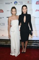 GIGI and BELLA HADID at Global Lyme Alliance Uniting for a Lyme-free World Gala in New York 10/08/2015