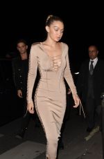 GIGI HADID at Balmain Fashion Show After-party in Paris 10/01/2015