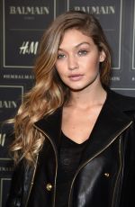 GIGI HADID at Balmain X H&M Collection Launch in New York 10/20/2015