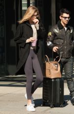 GIGI HADID Heading to JFK Airport in New York 10/21/2015