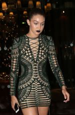 GIGI HADID Night Out in Paris 09/30/2015