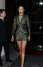 GIGI HADID Night Out in Paris 09/30/2015