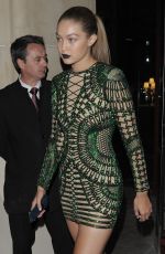GIGI HADID Night Out in Paris 09/30/2015
