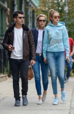 GIGI HADID Out and About in New York 10/09/2015