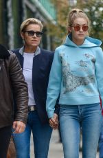 GIGI HADID Out and About in New York 10/09/2015