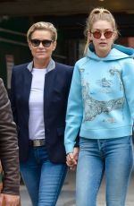 GIGI HADID Out and About in New York 10/09/2015