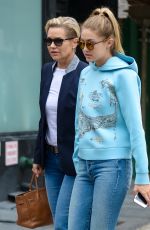 GIGI HADID Out and About in New York 10/09/2015