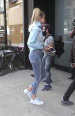 GIGI HADID Out and About in New York 10/09/2015
