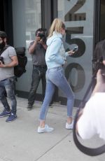 GIGI HADID Out and About in New York 10/09/2015