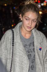 GIGI HADID Out and About in New York 10/14/2015